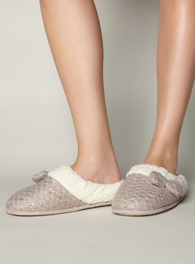 Knitted Sequin Mules Boux Avenue