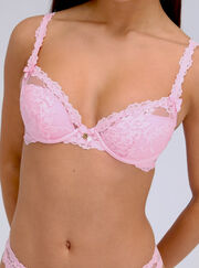 Suzette lace plunge bra