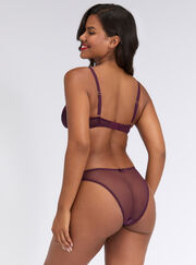 Willow satin tanga briefs