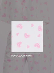 Love clouds fleece pyjamas in a bag