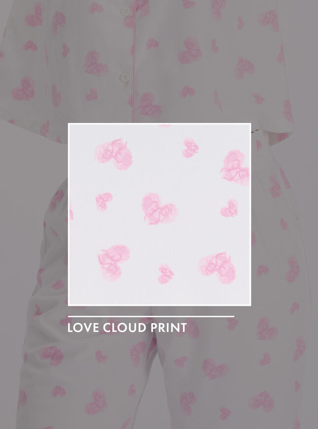 Love clouds fleece pyjamas in a bag