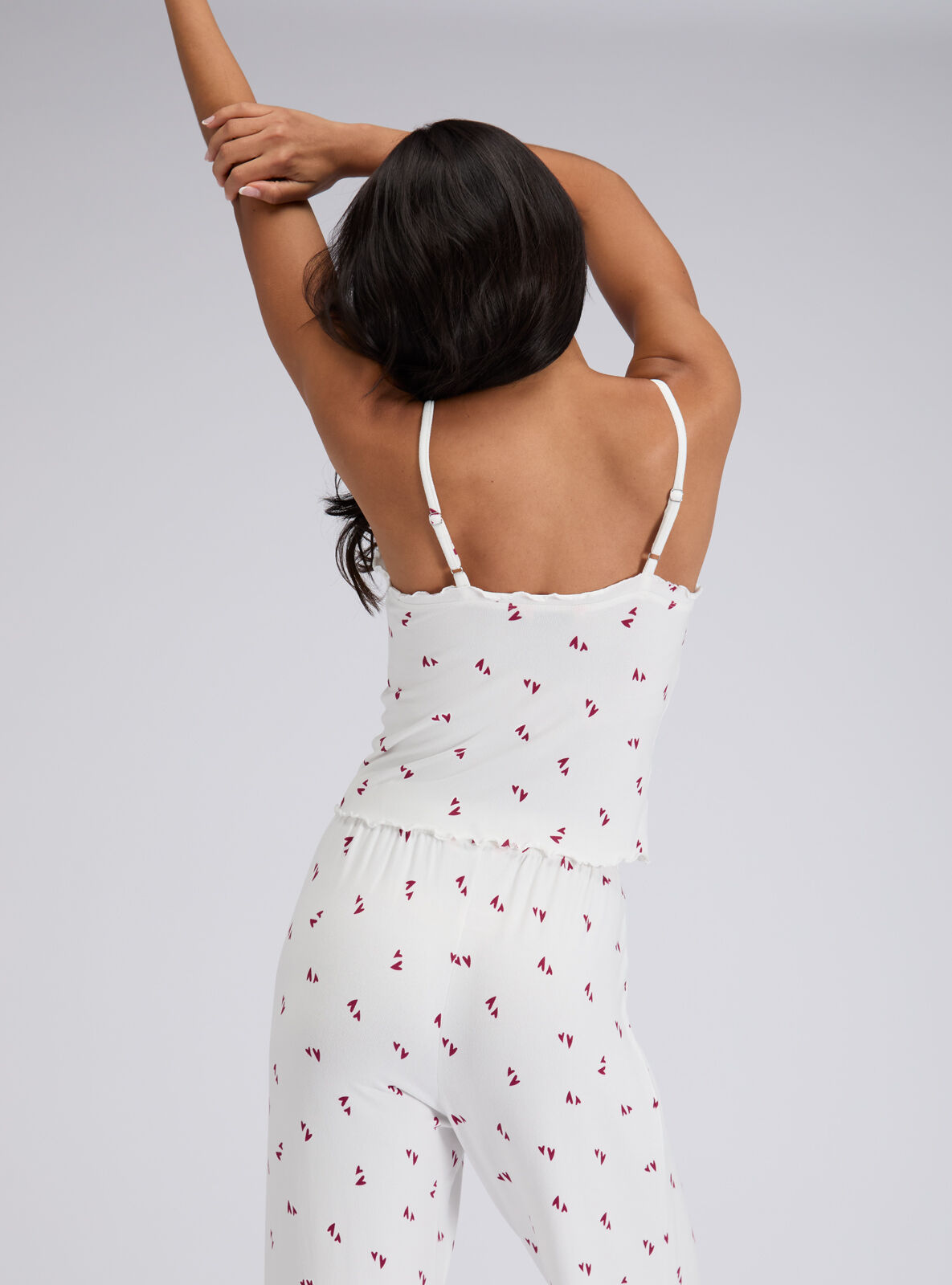 Boux Avenue Supersoft heart cami and pant pyjama set - Ivory Mix - 06 Boux Avenue Supersoft heart cami and pant pyjama set - Ivory Mix - 06