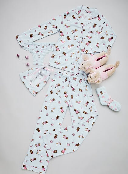 Sausage dog & friends pyjamas in a bag with matching accessories & knickers