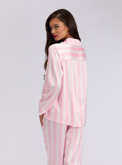 Oversized satin top and pant pyjama set