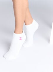 2 pack cherry fluffy trainer socks