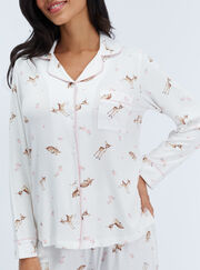 Deer modal long pyjama set