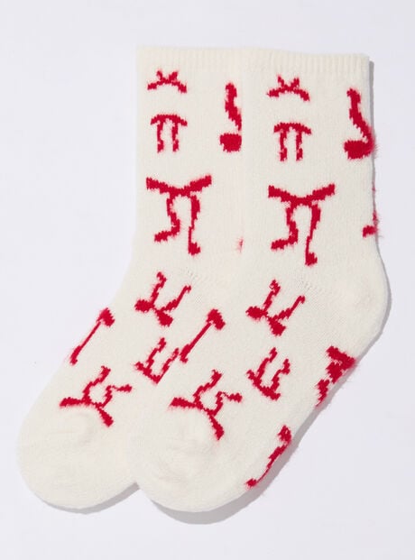 Flutter bows knitted ankle socks