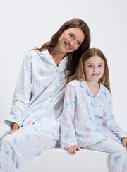 Kids' butterfly fleece pyjamas in a bag