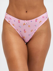 Freya breakfast print brazilian knickers