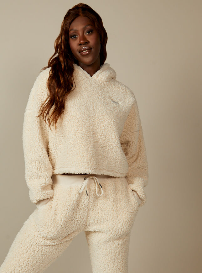 Borg hoodie and joggers set
