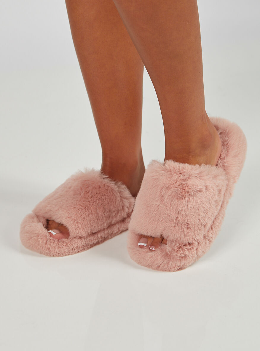 Boux Avenue Ridge sole slider slippers - Pink Mix - 7-8