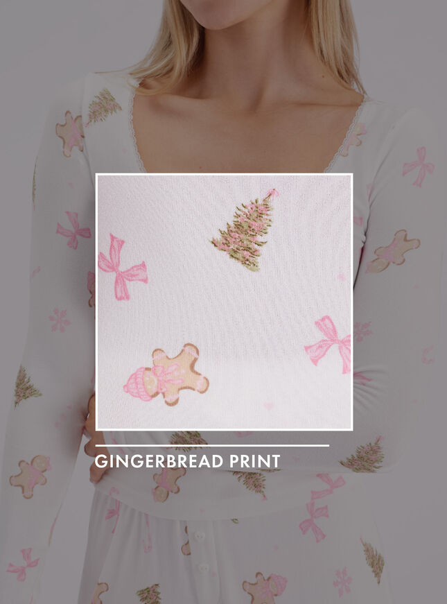 Gingerbread supersoft long pyjama set