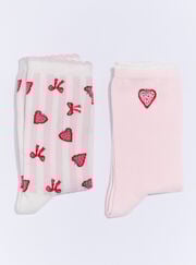 2 pack strawberry ankle socks