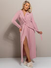 Lillie waffle long dressing gown