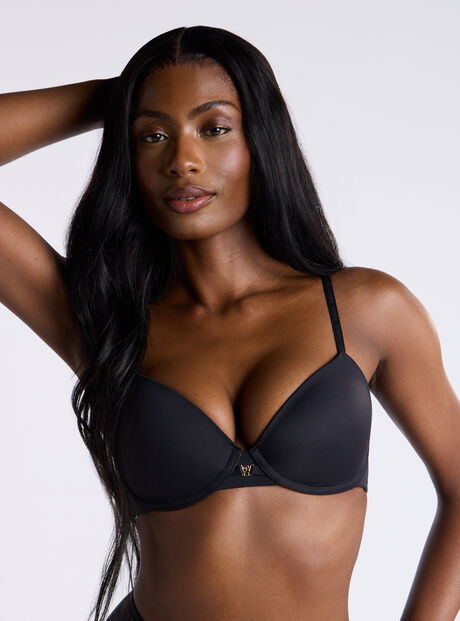 Ultra light microfibre plunge t-shirt bra