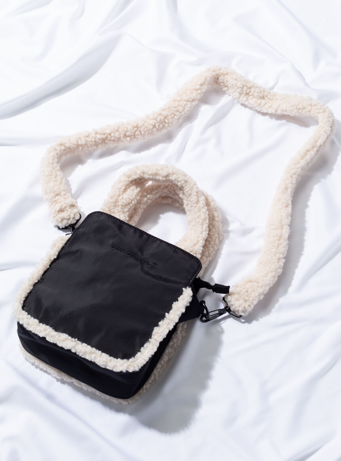 Boux Avenue Boux lounge mini tote bag - Black & Cream - OS