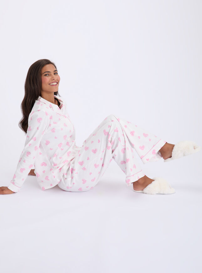 Love clouds fleece pyjamas in a bag