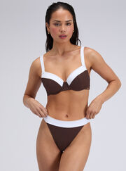 Rivoli picot balconette bikini top