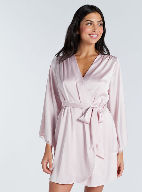 Kaya satin short robe