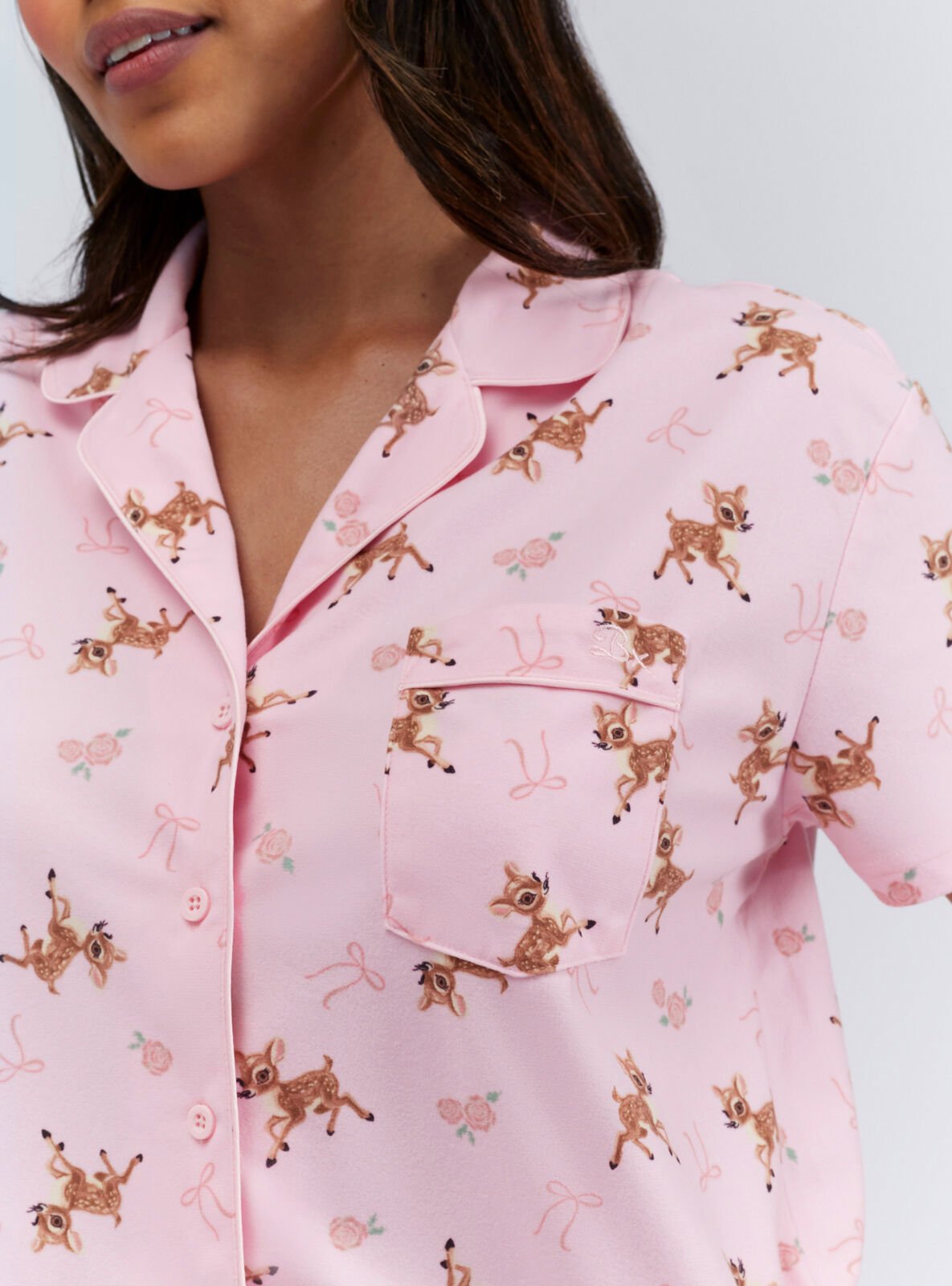 Boux Avenue Deer print pyjama shorties in a bag - Pink Mix - 08 Boux Avenue Deer print pyjama shorties in a bag - Pink Mix - 08