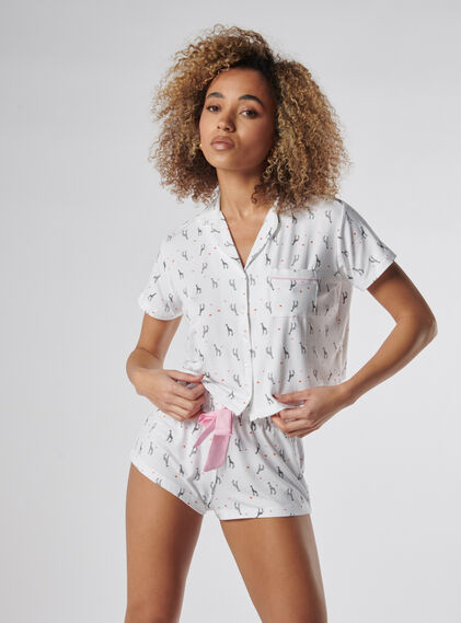 Giraffe short pyjama set