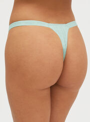 Gigi pointelle high leg thong