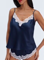 Amelia matte satin cami set