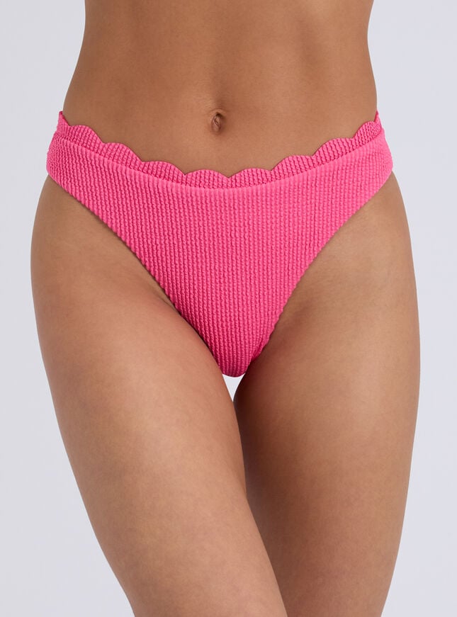 Kiri scalloped brief bikini bottoms