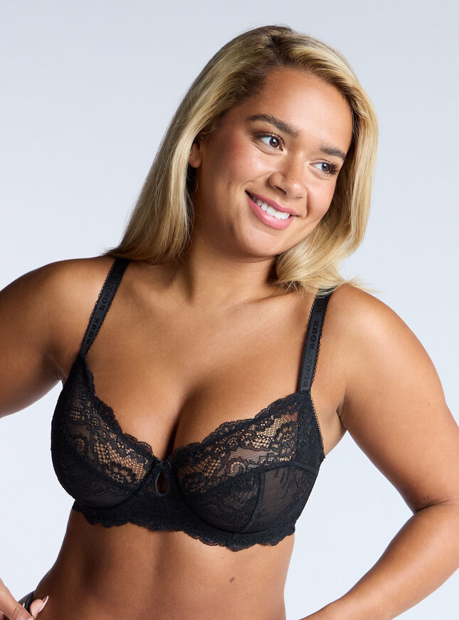 Gracey sheer balconette bra