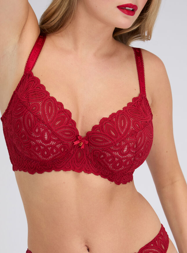 Carmel lace plunge bra