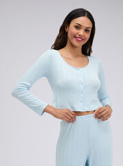 Pointelle cardigan