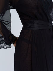 Mallory mesh kimono robe