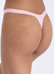 Amiee ribbed high leg thong