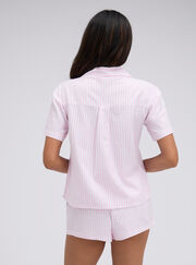 Striped cotton short pyjama set