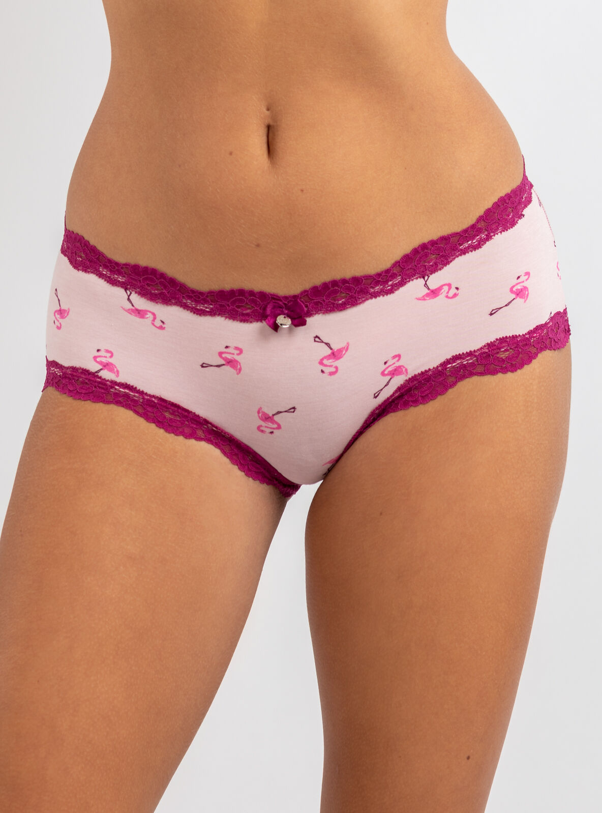 Boux Avenue Tatiana flamingo shorts - Pink Mix - 14