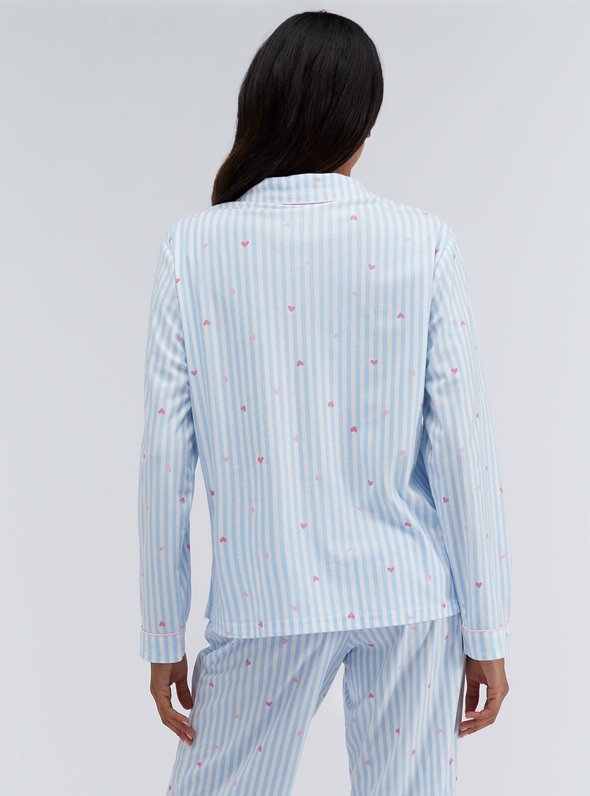 Boux Avenue Striped heart pyjamas in a bag - Blue Mix - 06