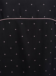 Oversized heart satin pyjama set