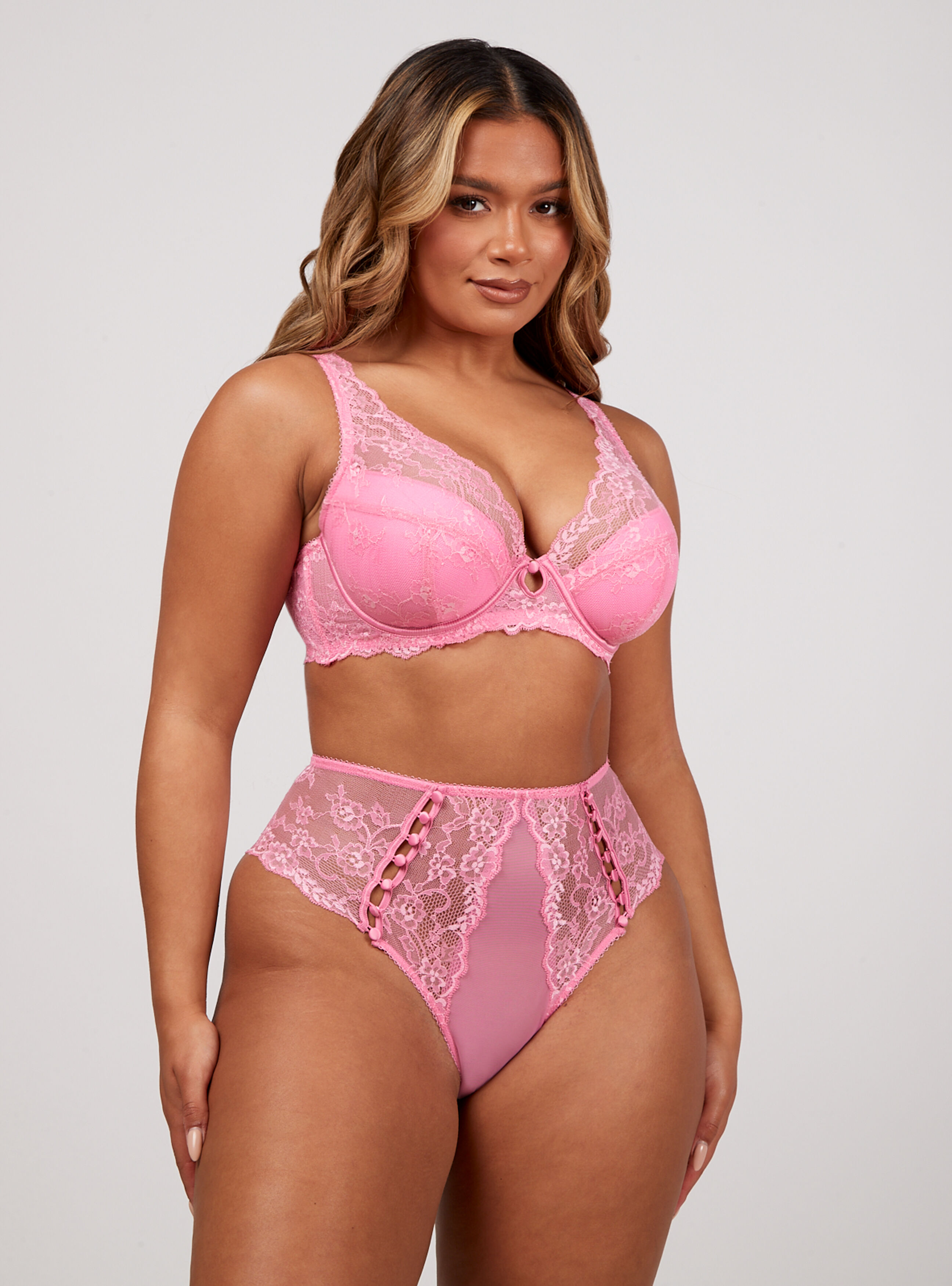 Boux Avenue Ammielia high waist briefs - Bubblegum Pink - 06