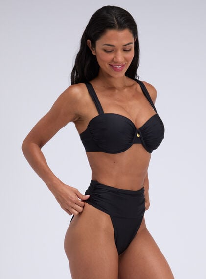 Ferrara ruched balconette bikini top