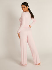 Ribbed wrap pyjama set