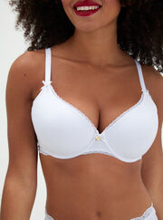 Lydia cotton plunge t-shirt bra