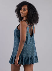Mini spot frill chemise