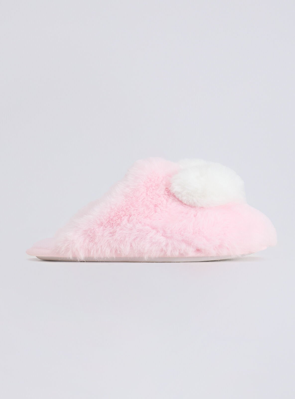 Boux Avenue Plush heart mule slippers - Pink Mix - 3-4