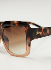 Leopard square sunglasses