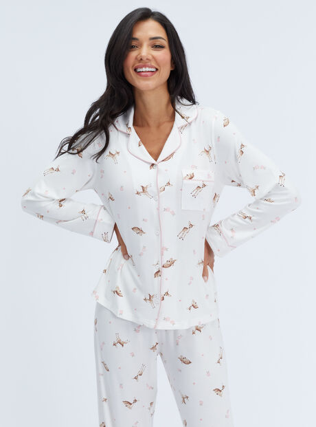 Deer modal long pyjama set