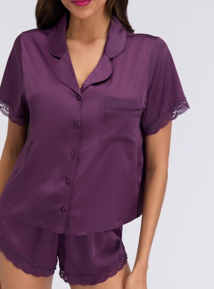 Daisy satin short pyjama set