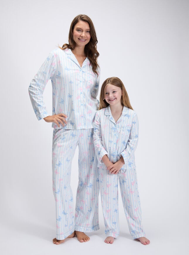 Kids' butterfly fleece pyjamas in a bag