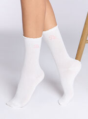 3 pack scallop cotton ankle socks