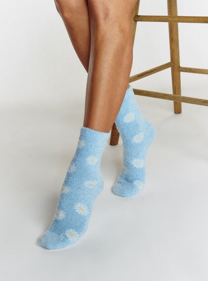 Daisy fluffy socks