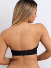 Microfibre strapless bra